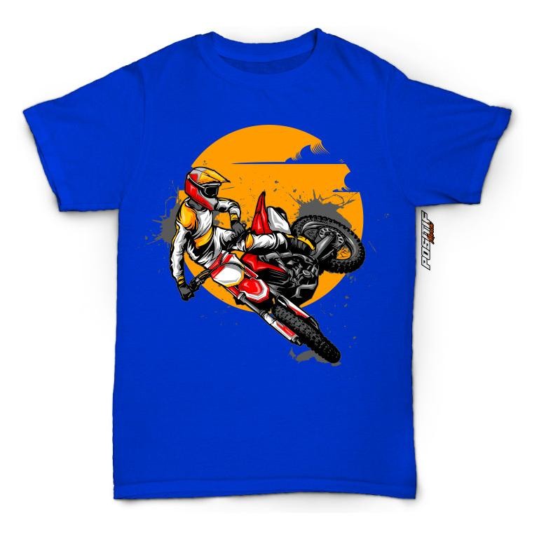 Kaos Anak Laki Perempuan Motor Cross Positif Merch Promo