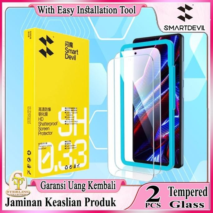 Smart Devil Tempered Glass Iqoo 12 Iqoo12 Easy Aplikator Isi 2 Pcs