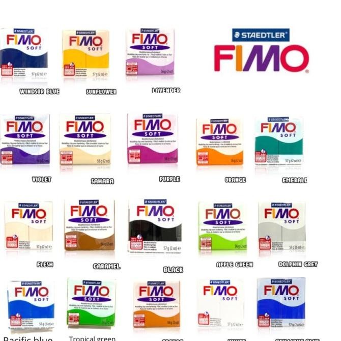 

Promo Polymer Clay Fimo SOFT Bahan Clay Classic Professional COD