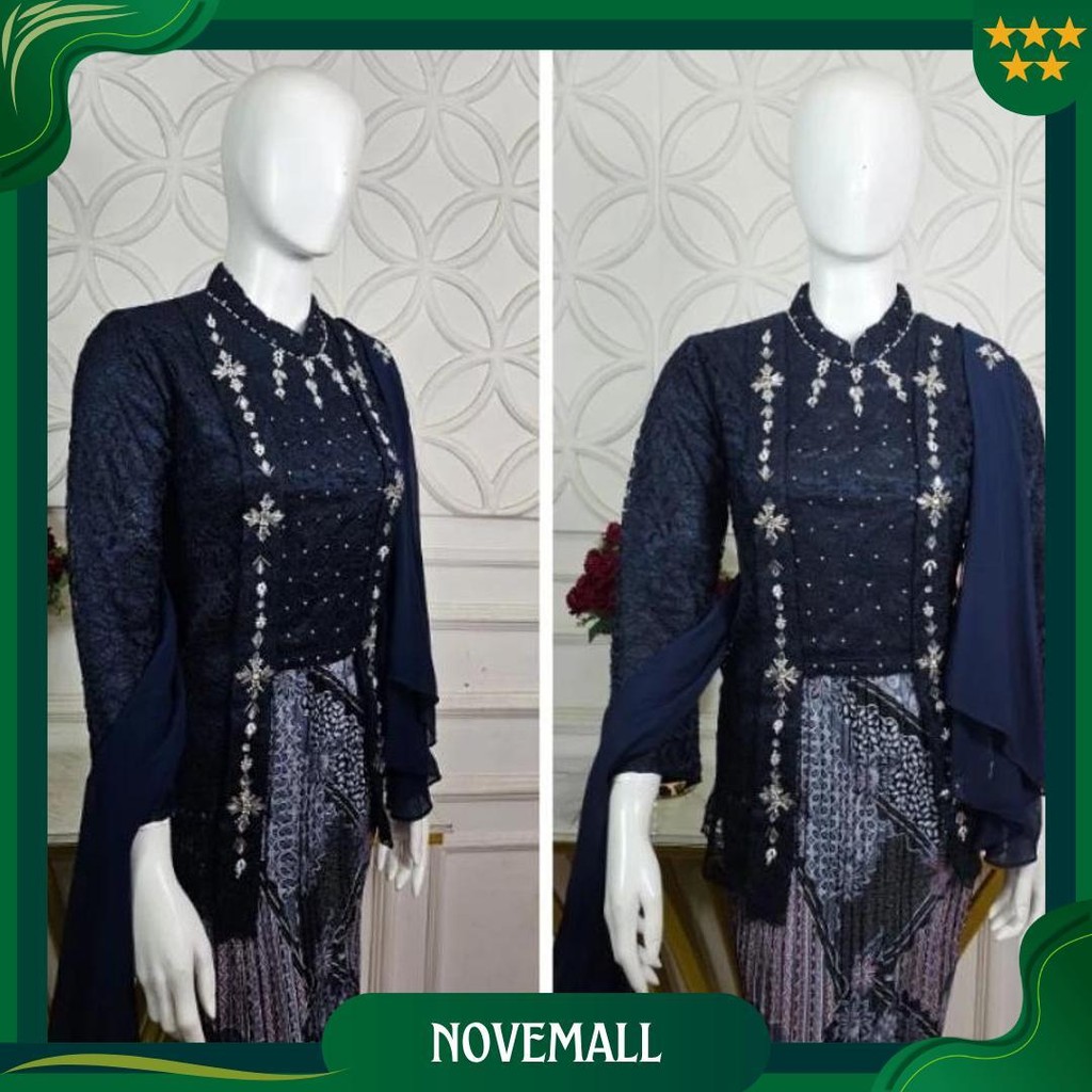 Kebaya Kutu Baru Brokat Slendang / Kebaya Hijab / Kebaya Borkat / Kebaya Terbaru Ori