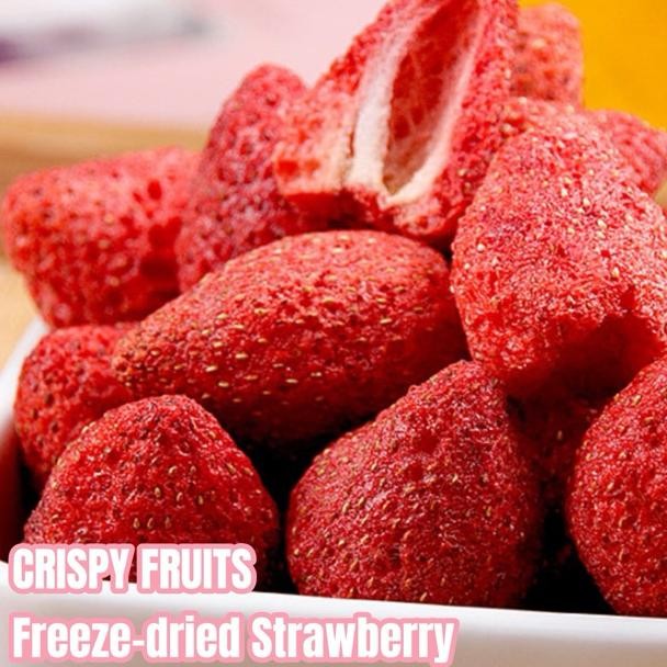 

ad-3 LAGI VIRAL !!! Freeze Dried Whole Strawberry Diced Crisp Strawberry Kering Utuh Krispi Termurah