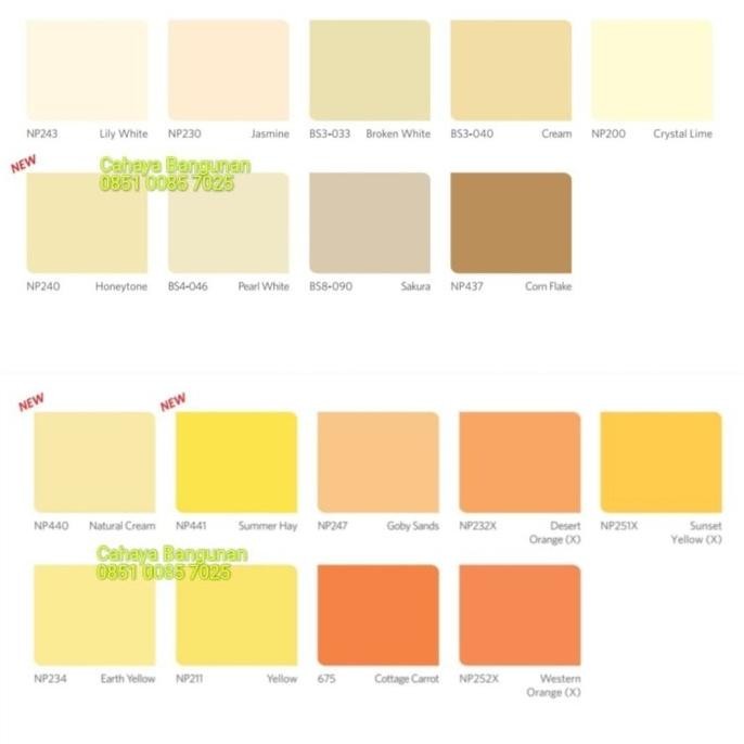 VINILEX PRO 1000 Cat Tembok Gypsum Putih & Warna Pail Pel 20 Kg 20Kg