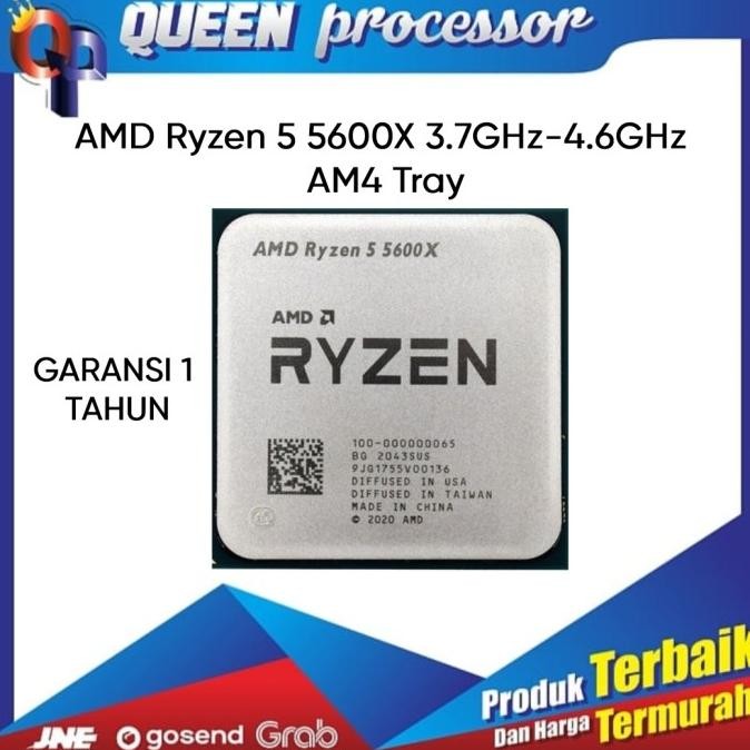 Processor Amd Ryzen 5 5600X  Tray  New Garansi 1 Tahun