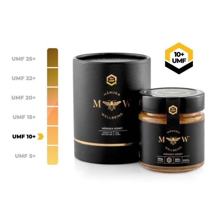 

Manukawellbeing - Madu Manuka Wellbeing UMF 10+ / MGO 300, 300 Gram PRA