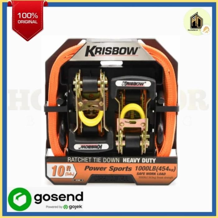 Krisbow Tali Pengikat Barang Tie Down - Oranye / ratchet tie down