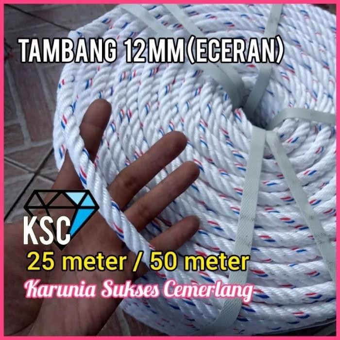 TALI TAMBANG 12MM PPD 50 METER / TALI 12MM ECERAN / TALI KAPAL 12MM
