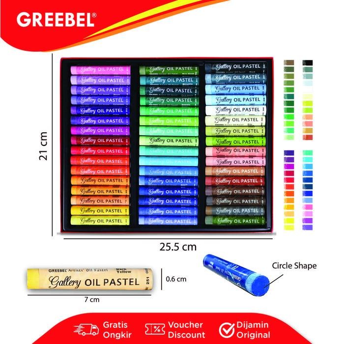 

Greebel Crayon Krayon Artist Oil Pastel (Aop 48 Warna) / Krayon Oil Pastel / Crayon Sekolah Mewarnai / Menggambar Original Dan Terpercaya