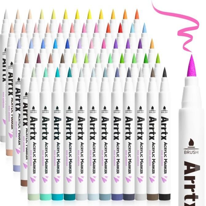 

ARRTX ACRYLIC BRUSH MARKER/SPIDOL 60B (ANIME/CARTOON/COMIC COLOR)