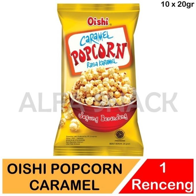 

(Good) Oishi Popcorn Caramel Chocolate Kemasan Renceng 10 x 20 gram