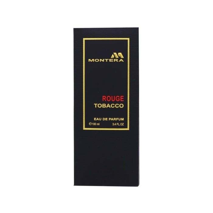 Parfum Pria Wanita Fragrance World Montera Rouge Tobacco Unisex 100 Ml Original Dan Terpercaya