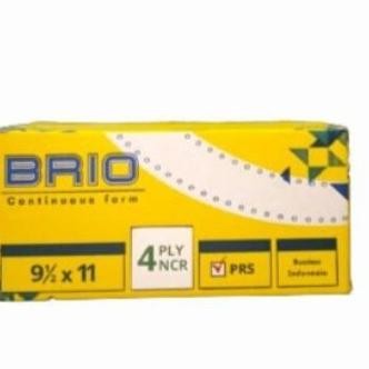 

BEBAS ONGKIR - Kertas Komputer Brio K4:2 NCR Putih Merah Kuning Hijau