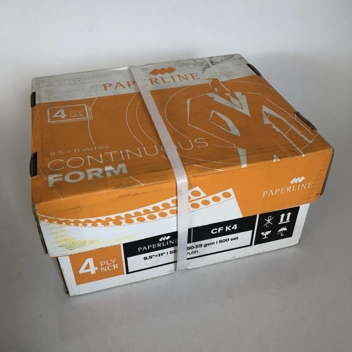 

BEBAS ONGKIR - Continuous Form 4 PLY putih kertas komputer Paperline K4 putih