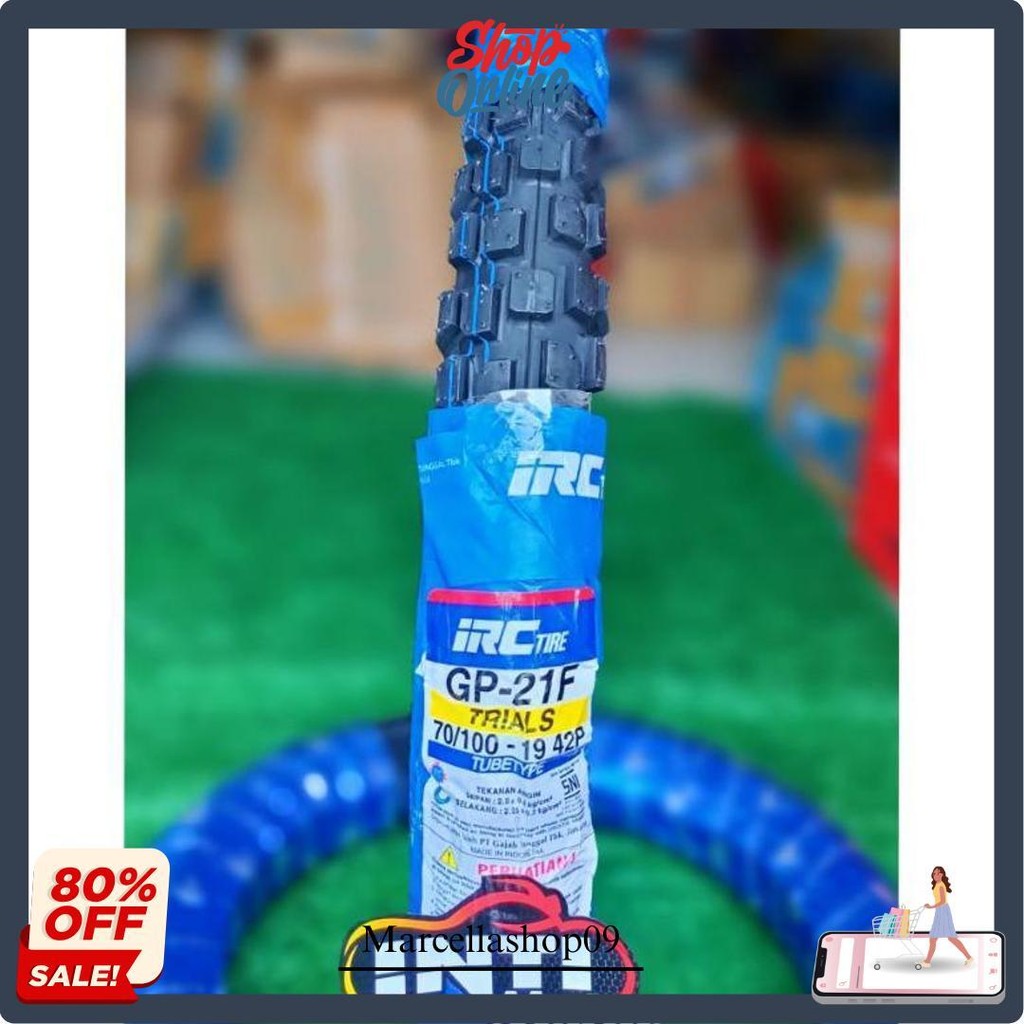 Ban Trail Primaax 70 100 Ring 19 Sk 52 Irc Gp21 7010019 Dualtrack Front Tire Cross Bl Luar Primax 70