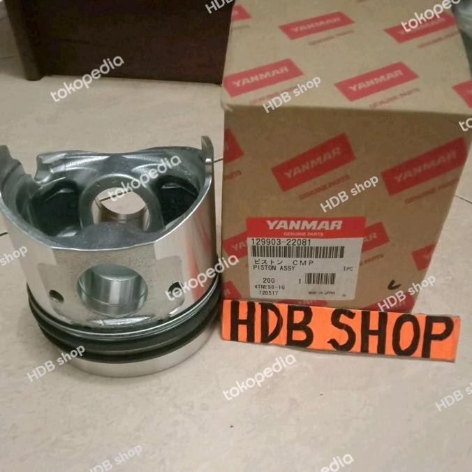 Promo piston plus ring piston forklift engine yanmar 4TNE98 genuine