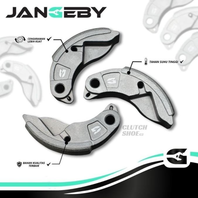 Kampas Ganda Jangeby Clutch Shoe G2 Semua Type Motor