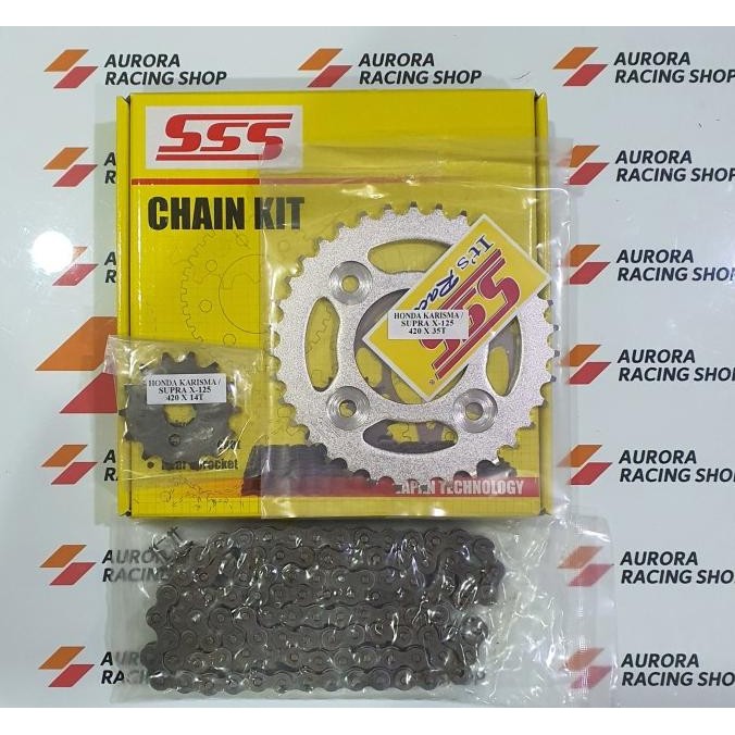 Gear Set Honda Supra X 125 - SSS Chain Kit