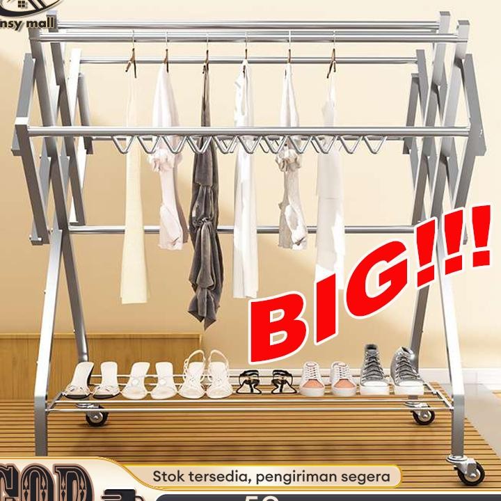 Jemuran Baju Lipat Jemuran Baju Tainle Teel Jemuran Paaian Nimali Jemuran Paaian Tainle Jumbo Jemura