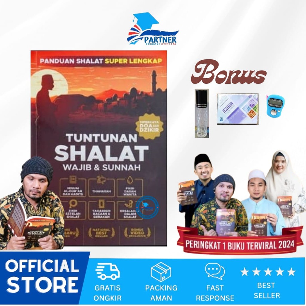 Original Buku Tuntunan Sholat Wajib Dan Sunnah Ust Adi Hidayat Panduan Sholat Super Lengkap