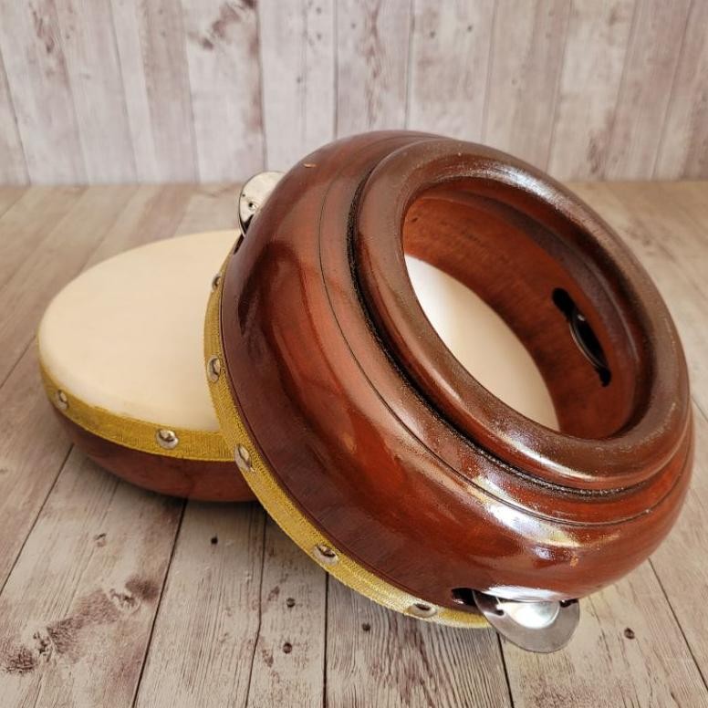 Promo Spesial Rebana Hadroh Alat Musik Mainan Tradisional Anak Untuk Sholawatan Ukuran 18Cm Kotek Ko