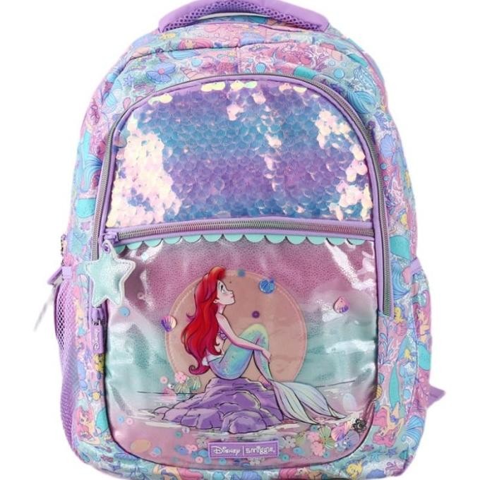 ___] Tas Smiggle Backpack Disney Ariel Mermaid