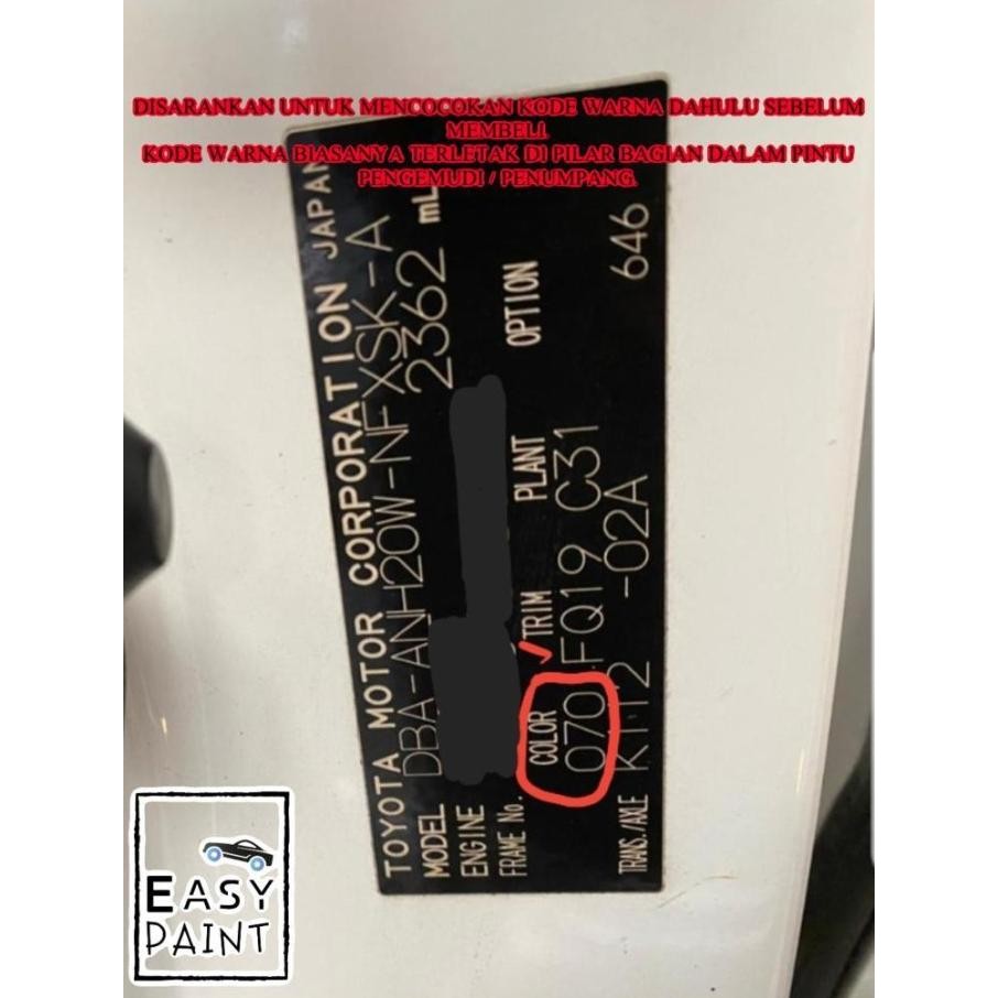 CAT OLES PEARL WHITE METALIC 070 TOYOTA HARRIER PUTIH MUTIARA METALIK