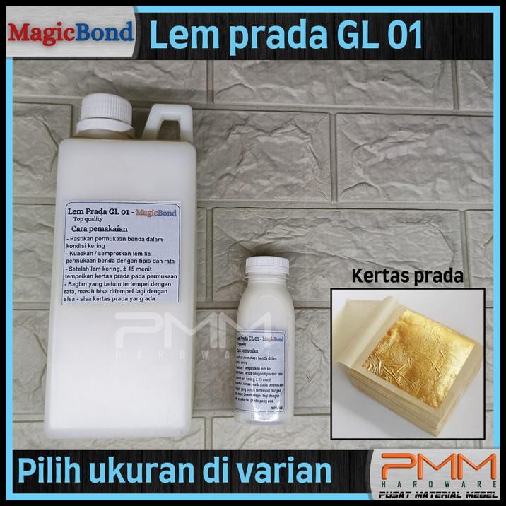 

Lem Kertas Prada Emas Magicbond Gl01 Glue For Goldleaf Silver Leaf