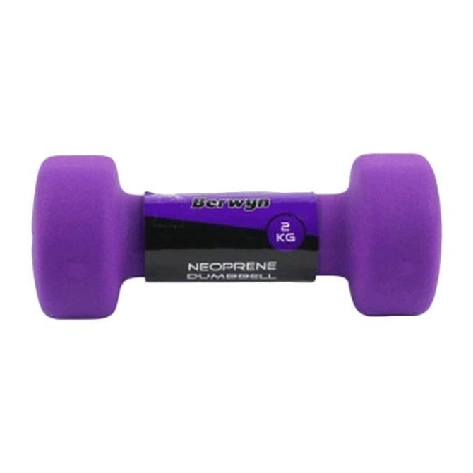 Berwyn Dumbbell Neoprene Peralatan Fitness [2 Kg] Co