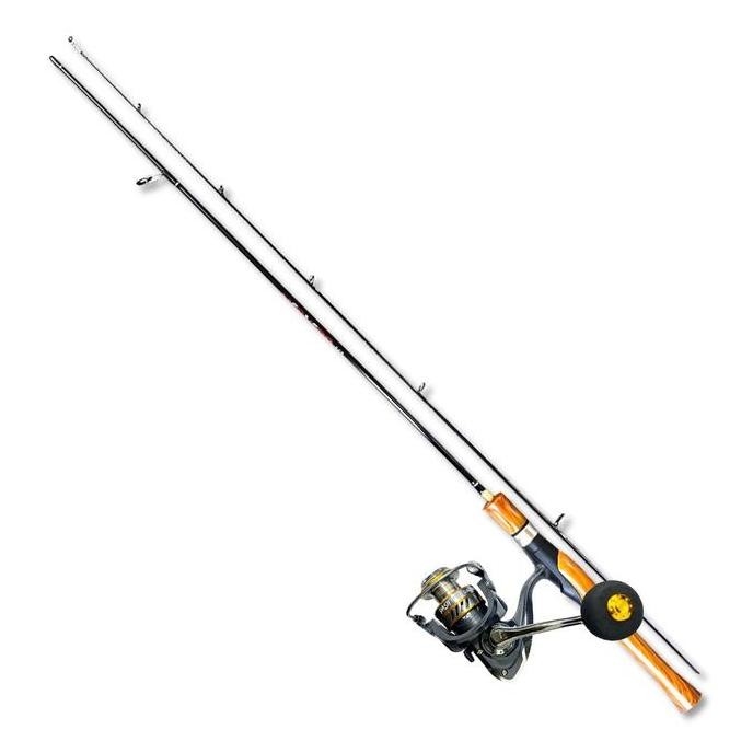 Murah 1 Set Paket Joran Pancing Lure Spinning Ultralight Fishing Reel Pancing Metal Spinning Rod Ala
