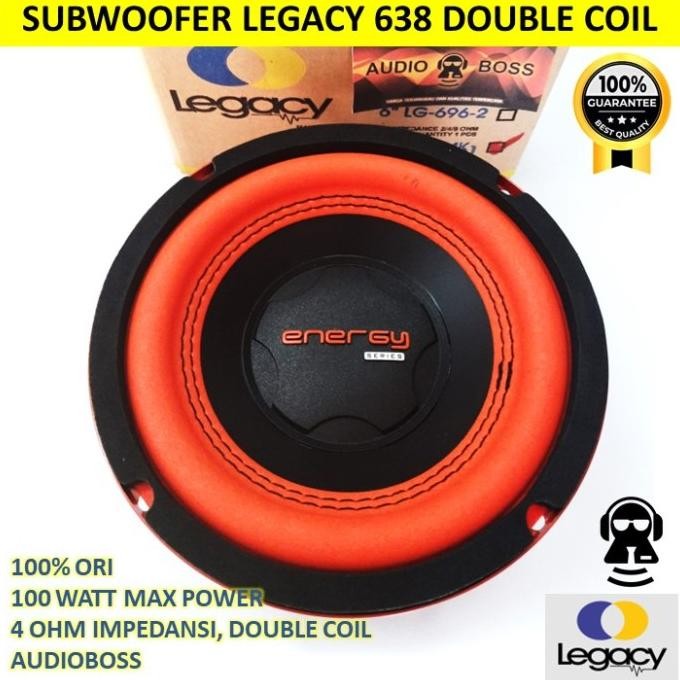 Murah Speaker Subwoofer 6 Inch 6In 6" Legacy 6 638 Lg 638-2 150 Watt