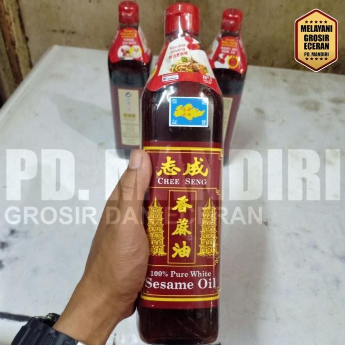 SESAME OIL CHEE SENG 750 ML / Minyak Wijen Pagoda / Pure White Sesame murah