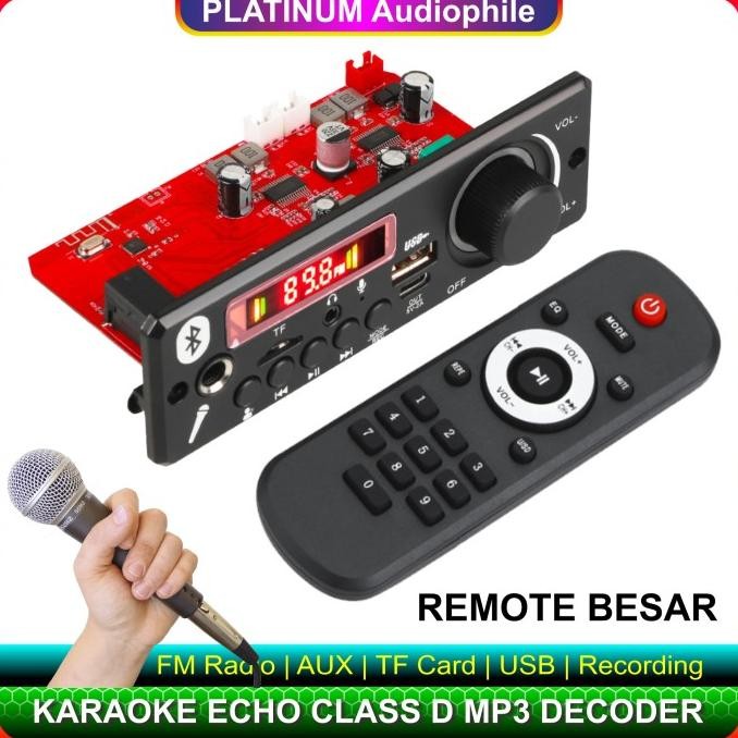 Promo Modul Mp3 Bluetooth Karaoke Microphone Echo Class D Amplifier 160W