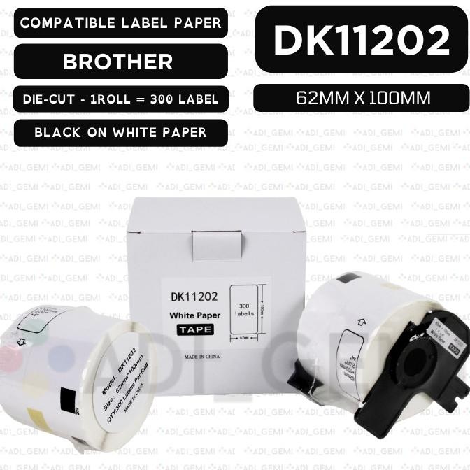 

Compatible Label Paper Brother Dk-11202 - 62Mm X 100Mm Co