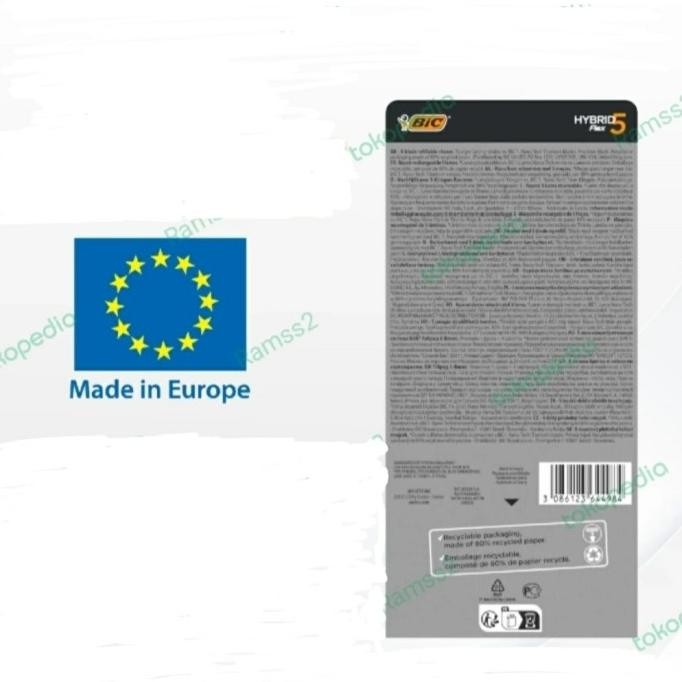 BIC Hybrid Flex 5 Razor Pisau Cukur Singapore Gillette Schick Shick murah