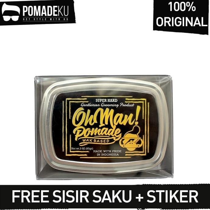 Oh Man Pomade Mystic Gold Strong Hold Oil Based murah
