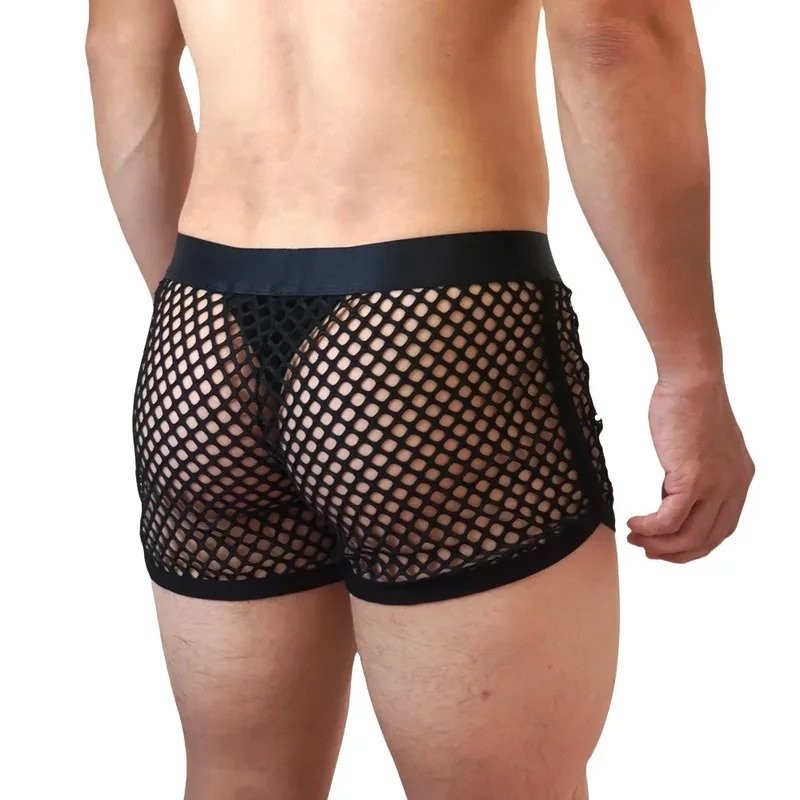 Men Underwear Boxer Thong 2 in 1 Lined with Thong Jockstrap Home Shorts Boxer Man Panties Sexy Soft 