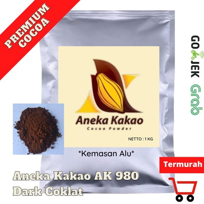 

ANEKA KAKAO COCOA POWDER AK 980 DARK COKLAT 1 KG / 500 G COKLAT BUBUK