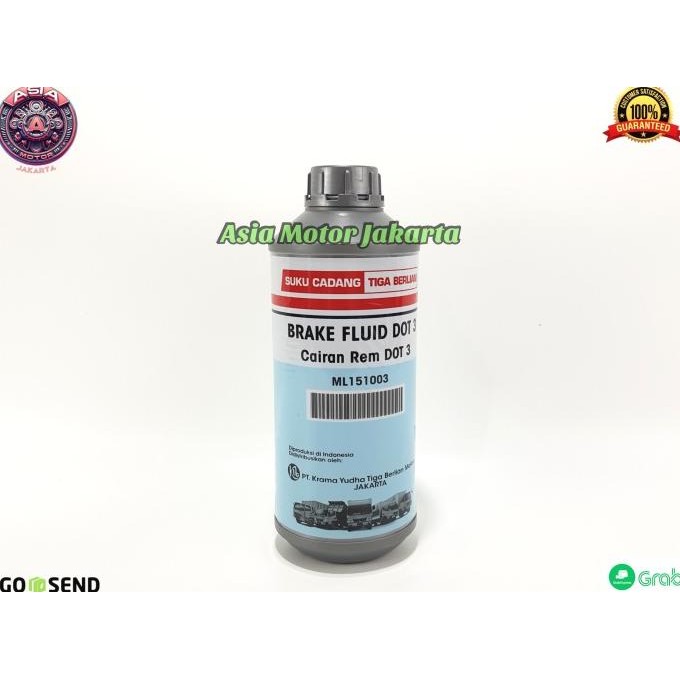 :=:=:=:=] Minyak Rem Dot 3 Asli KTB -  Tiga Berlian 1 Liter