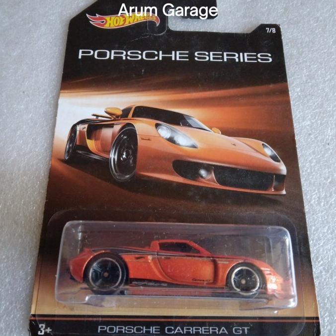 Hot Wheels Porsche Carrera GT. Card Porsche Series 2014. Warna Orange.