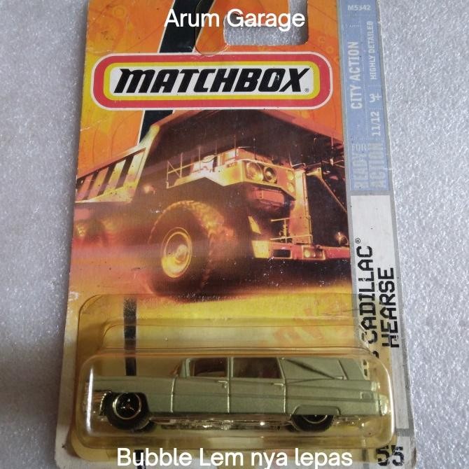 Matchbox 63 Cadillac Hearse. Card City Action Series. Highly Detailed.