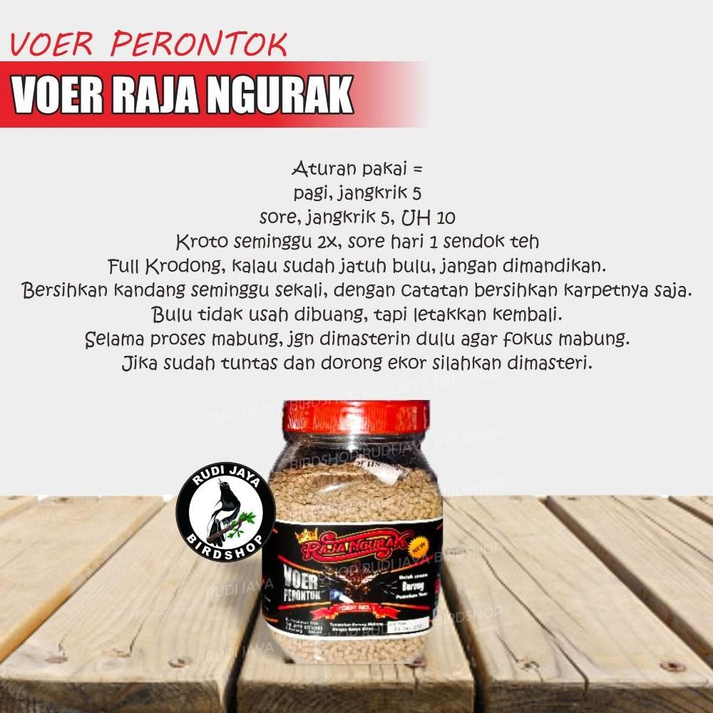uj-32 VOER RAJA NGURAK DAN TOP FORM RENDAH PROTEIN PAKAN MAKANAN PUR PERONTOK BULU BURUNG TERBAIK ME