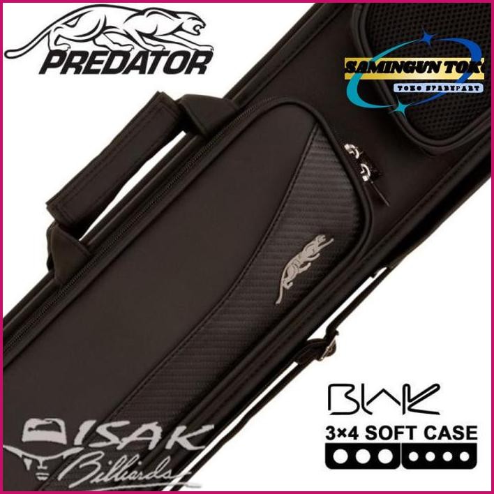 Original.. Predator Blak 3X4 Soft Cue Case - Tas Stick Billiard Biliar 3B4S Stik