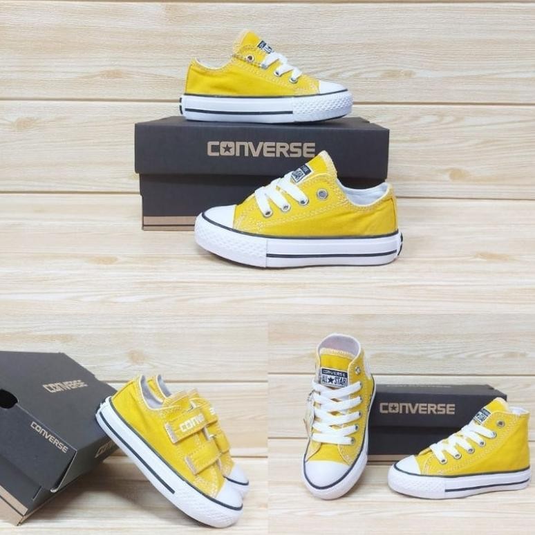 Sepatu Anak Converse Allstar Yelow Sunflower Sepatu Anak Cewek Cowok Unisex Sneaker Anak Usia 1-10 T