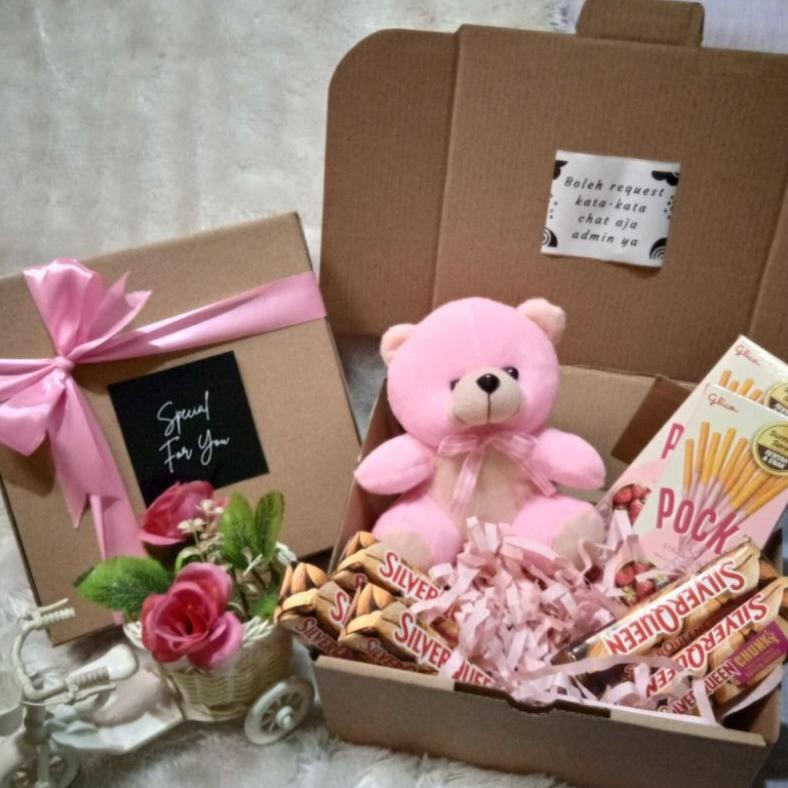 

It34 Hampers coklat boneka kado ulang tahun wisuda aniversary valentine gift box Murah