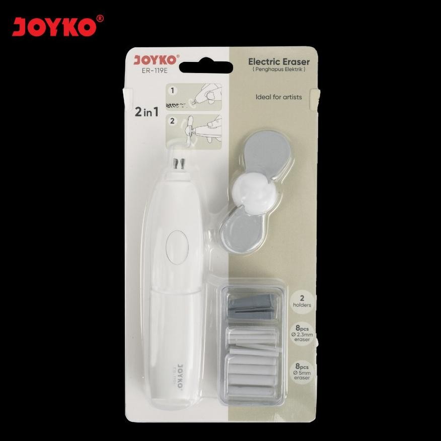 

edf-62 JOYKO ER-119E 2 in 1 Penghapus & Kipas Elektrik / Electric Eraser Hemat
