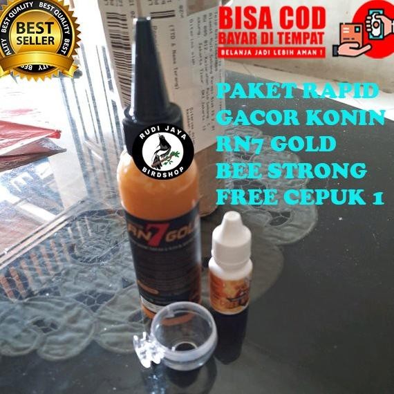 Me41 1 PAKET RAPID NECTAR RN7 GOLD NEKTAR DAN VITAMIN BEE STRONG PAKAN MAKANAN BURUNG KONIN KOLIBRI 