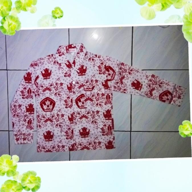 Parling Laris Baju Seragam Batik Sd Lengan Panjang Baju Sekolah Anak Sd Mi