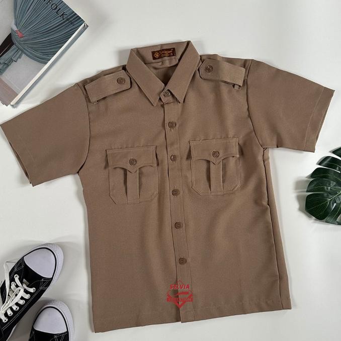 Jual, Baju Pramuka Caterina Pendek Laki-Laki Guru/Pembina