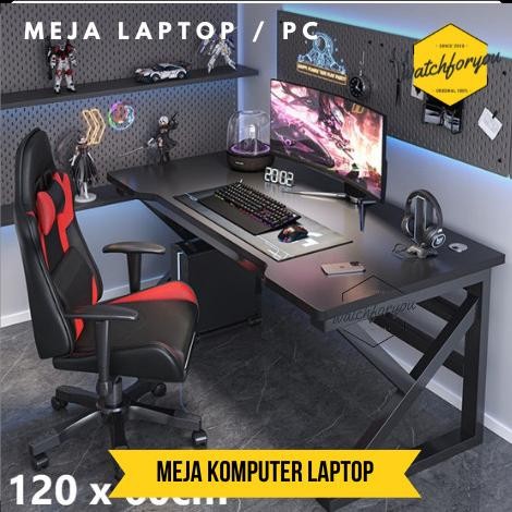 Meja Komputer Laptop Gaming Adjustable Pc Desk Stable Frame Diy Rakit Co