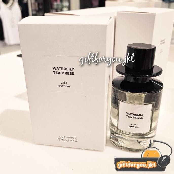 Jual Murah Parfum Zara Waterlily Tea Dress 10 40 75 90 Ml Edp Original Wanita Terlaris..