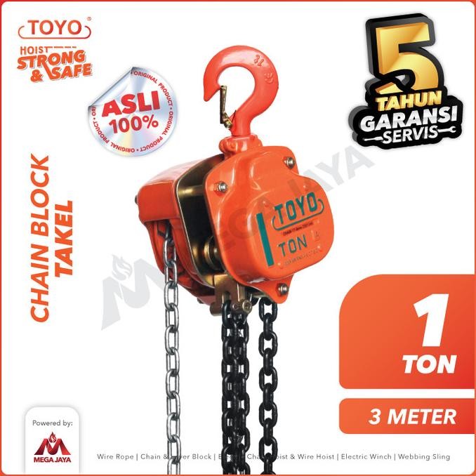 Chain Block / Takel 1 Ton x 3 Meter TOYO